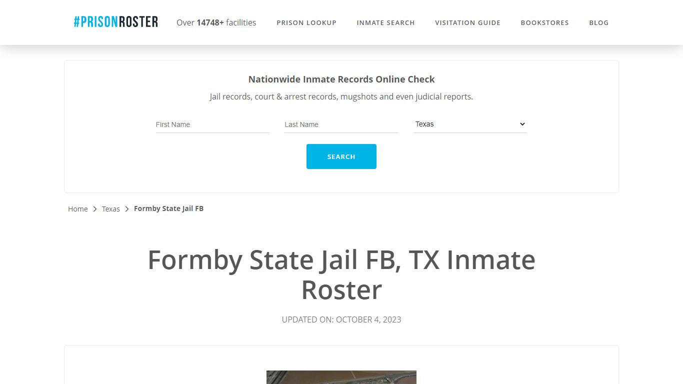 Formby State Jail FB, TX Inmate Roster - Prisonroster